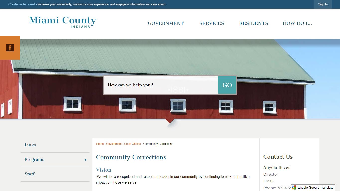 Community Corrections | Miami County, IN